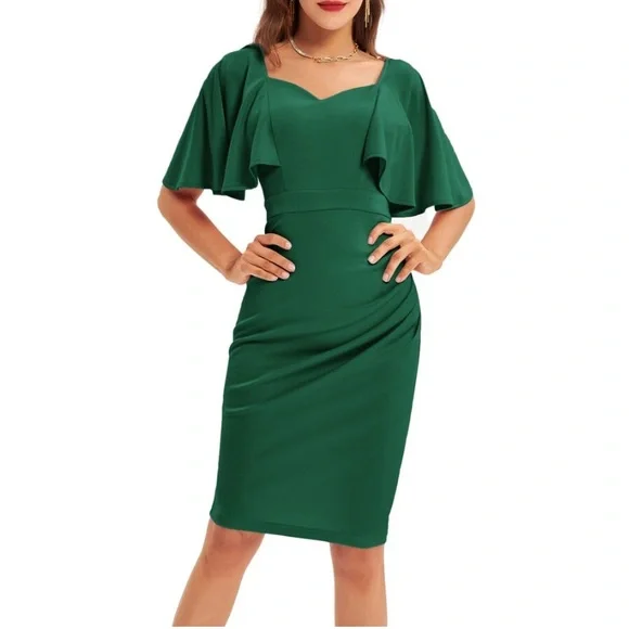 Grace Karin | Dresses | Grace Karin Elegant Pencil Dress With Ruffled Sleeve Sweetheart Neckline Sz L | Poshmark Grace Karin | Dresses | Grace Karin Elegant Pencil Dress With Ruffled Sleeve Sweetheart Neckline Sz L | Poshmark